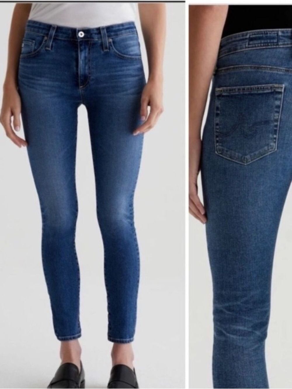 Ag Adriano Goldschmied The Farrah  Skinny Ankle Jeans SZ 28